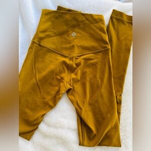 Lululemon Goldenrod Autumn Toned Leggings 0
